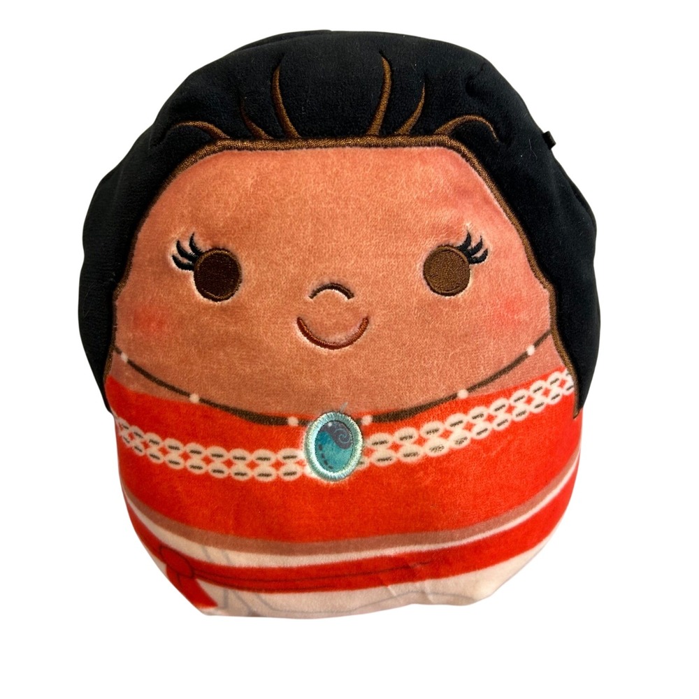 Disney Moana Squishmallow 8 Inch Kellytoy Plush Stuffed Animal Toy Orange Black